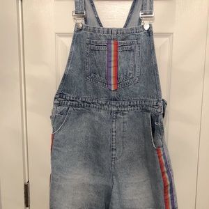 Rainbow & Demin overall shorts Delias L